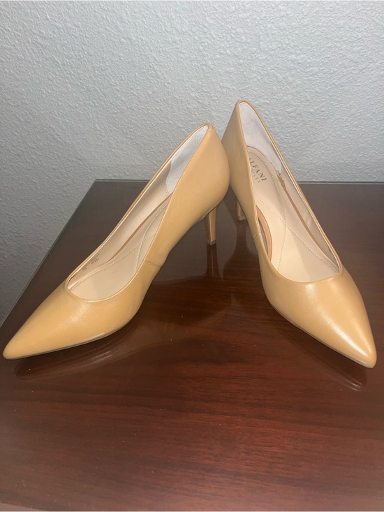 Alfani Shoes - Alfani Women's Pointed Leather Pumps in Beige
